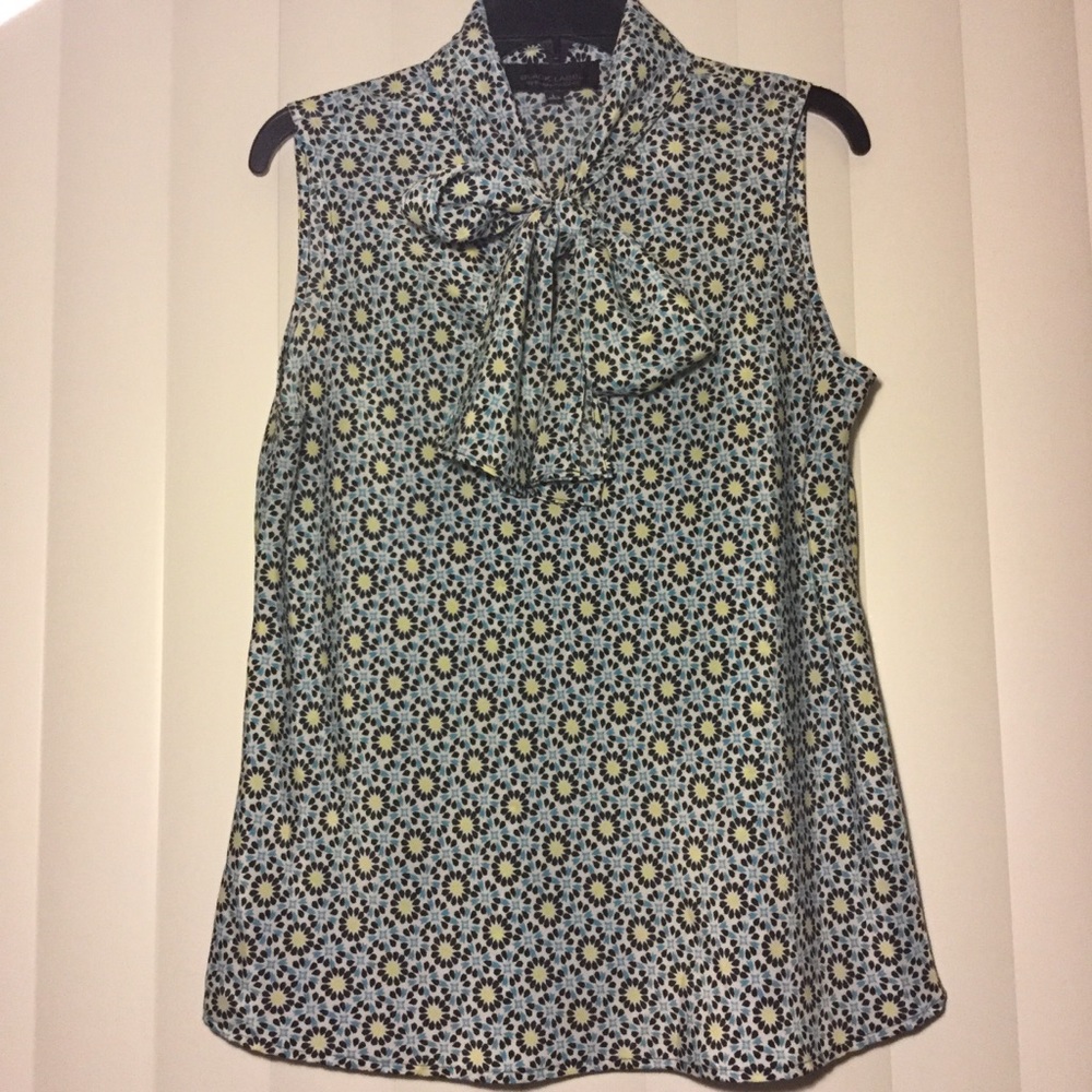 Blouse with Built-In Bow Tie 💎💎💎